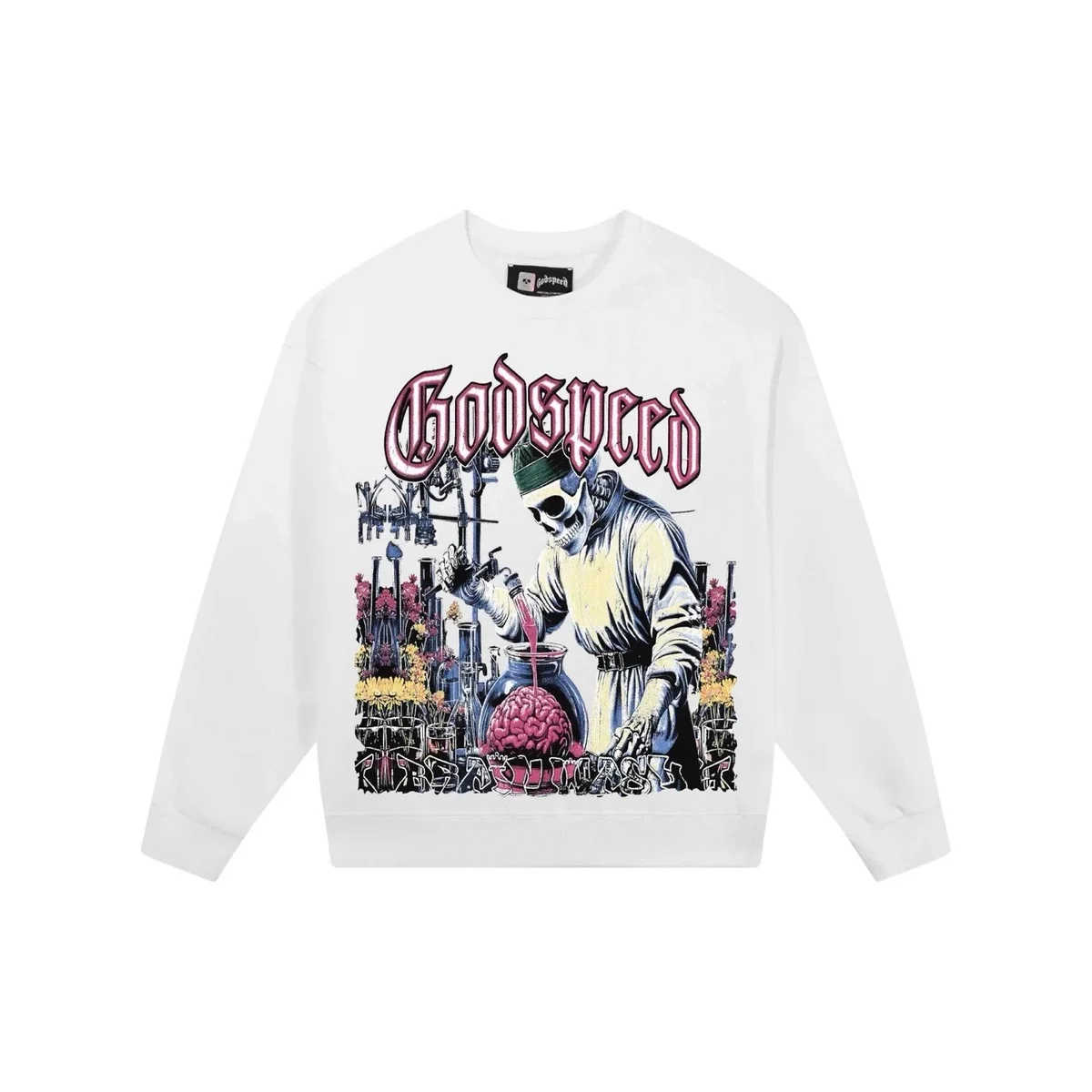 Godspeed Godspeed The Alchemist White Crewneck Sweatshirt White - 1