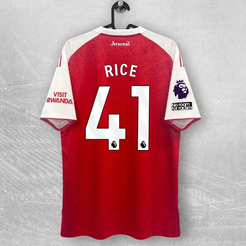 Other Arsenal Home Jersey #41 Rice Football Shirt Red - 1