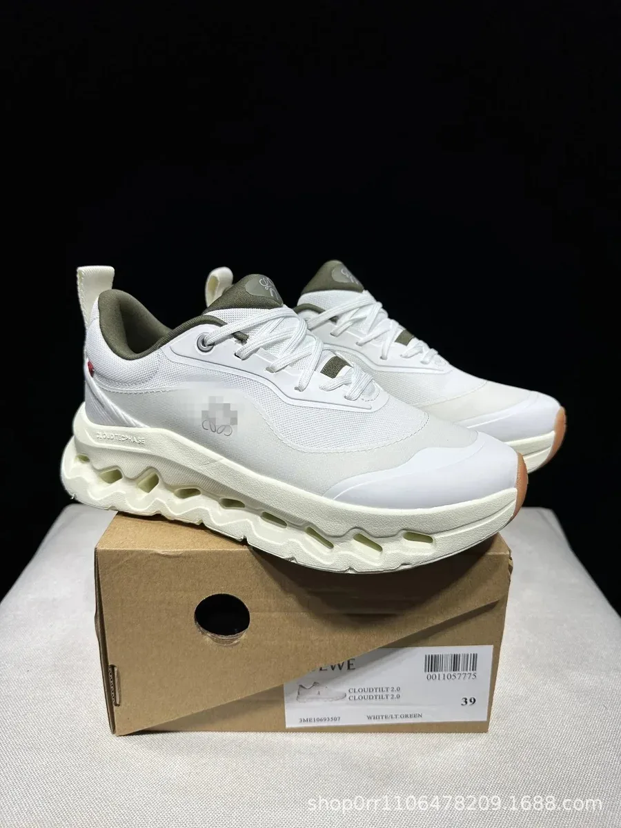 CloudTilt 2.0 White/Light Green Sneakers