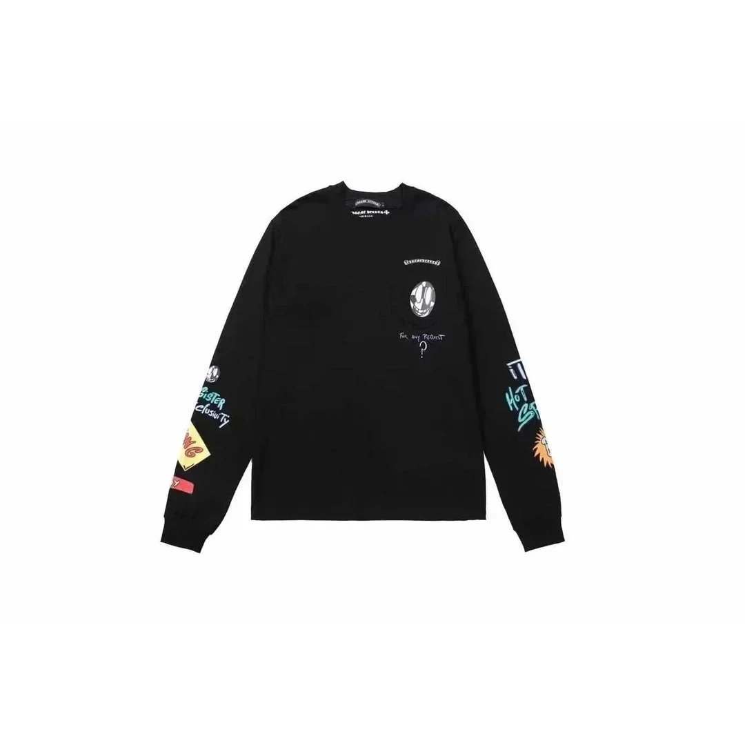 Other Black Printed Long Sleeve T-Shirt Black - 1
