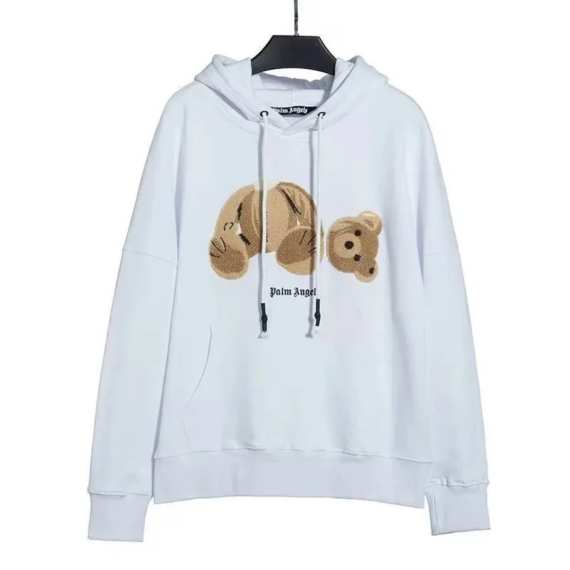 Palm Angels Palm Angels Bear White Hoodie White - 1