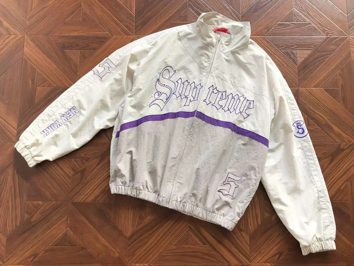 Supreme Supreme White/Purple Track Jacket White - 1