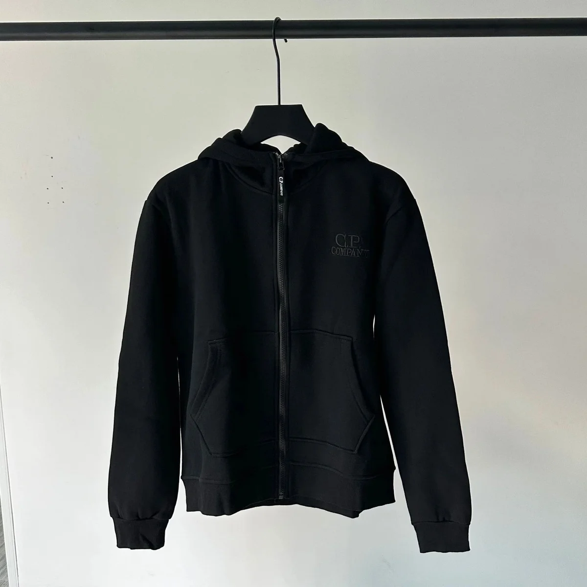 CP Company C.P. Company Black Zip-Up Hoodie Black - 1