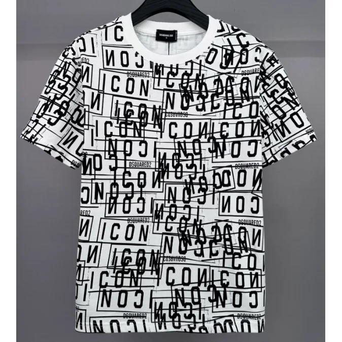 DSQUARED2 DSQUARED2 Icon White/Black Printed T-Shirt White