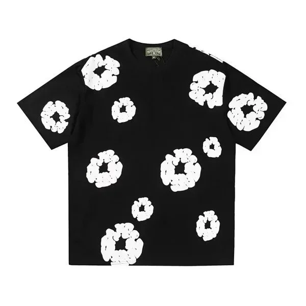 Other Black White Abstract Print T-Shirt Black - 1