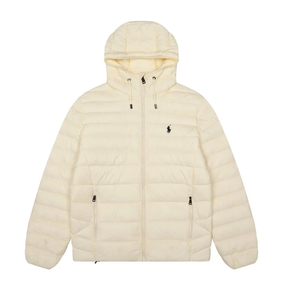 Polo Ralph Lauren Polo Ralph Lauren Cream Hooded Puffer Jacket Cream - 1