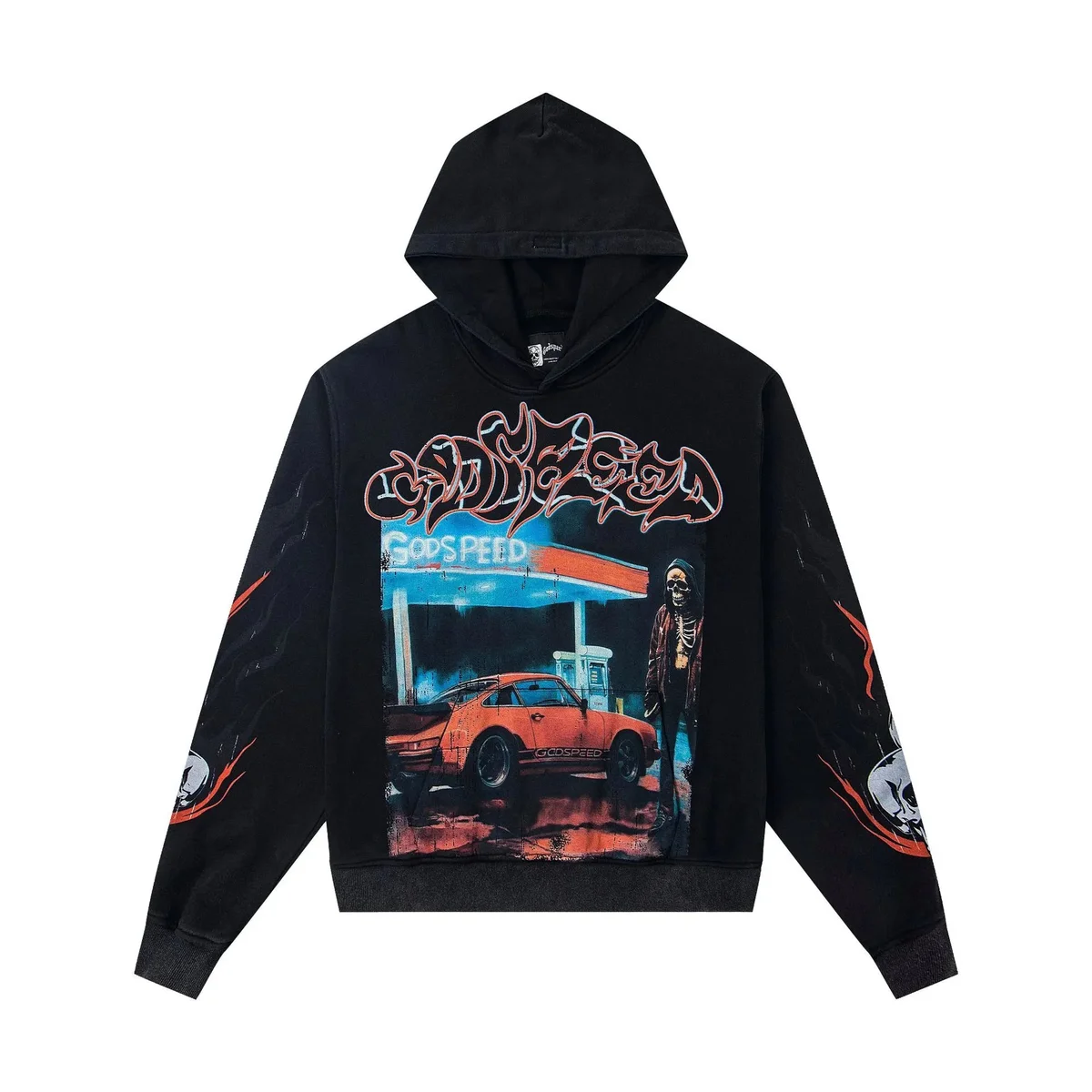Godspeed Godspeed Gas Station Graphic Hoodie Black Black - 1