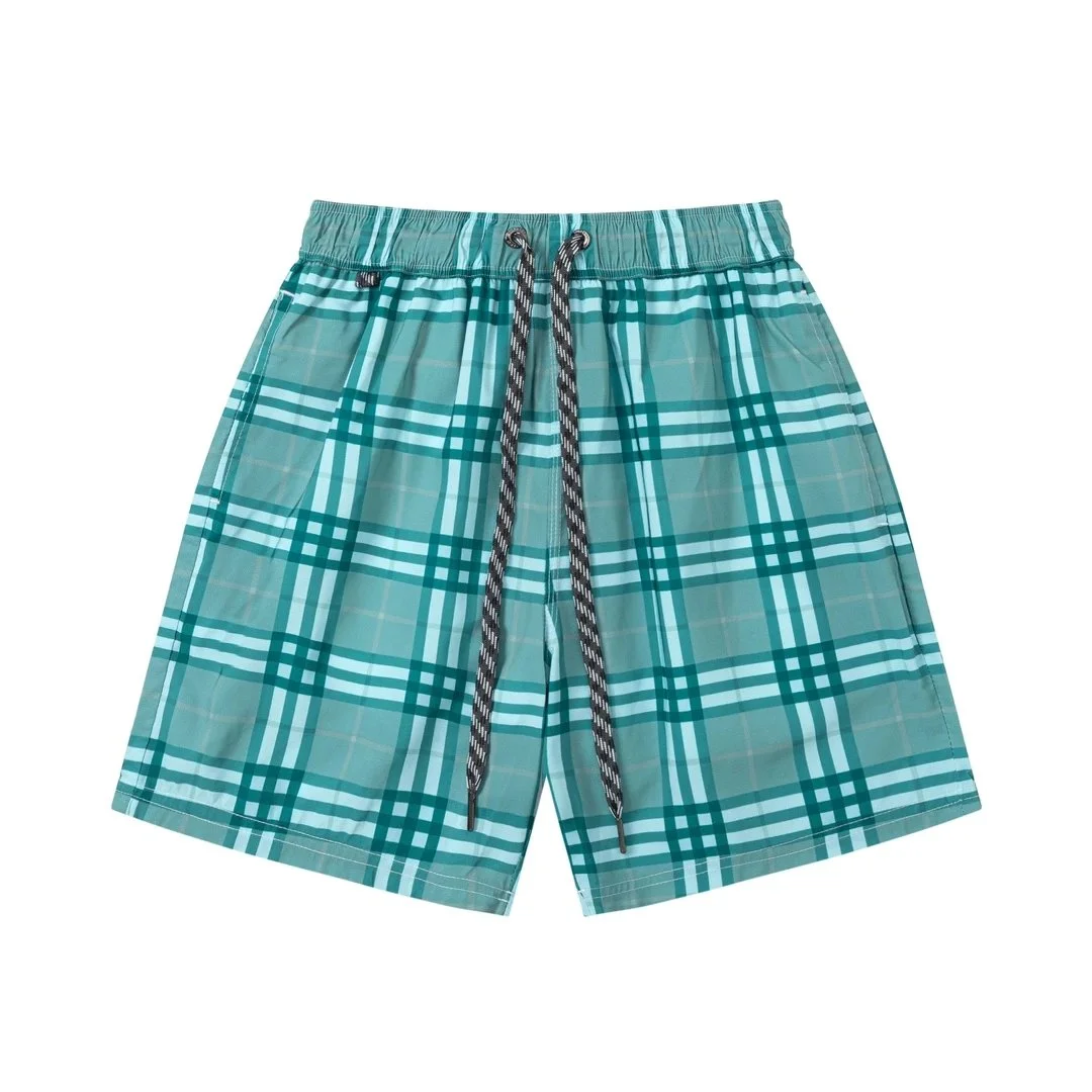 Burberry Burberry Vintage Check 20 Teal Check Shorts Green