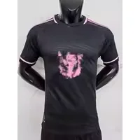 Other Away Black Pink Football Jersey Black - 1