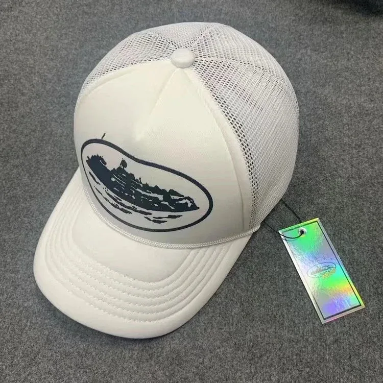 Other White Boat Silhouette Trucker Hat Headwear White - 1