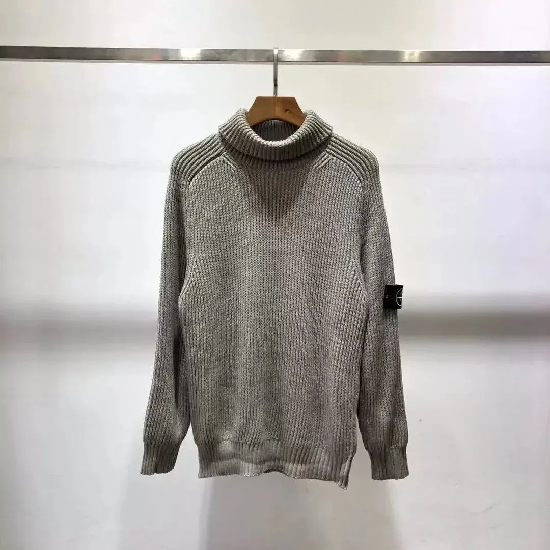 Stone Island Stone Island 8810 Grey Turtleneck Sweater Grey