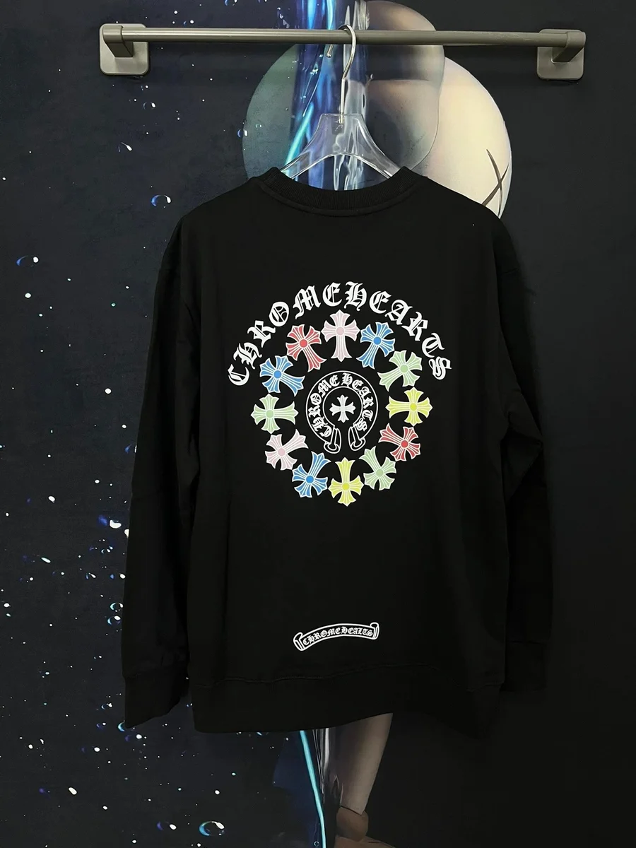 Chrome Hearts Chrome Hearts Floral Cross Black Sweatshirt Black