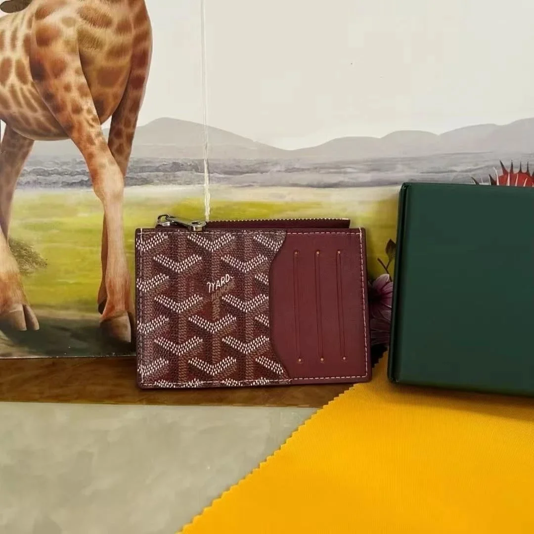 Goyard Goyard Monogram Card Holder Red Red