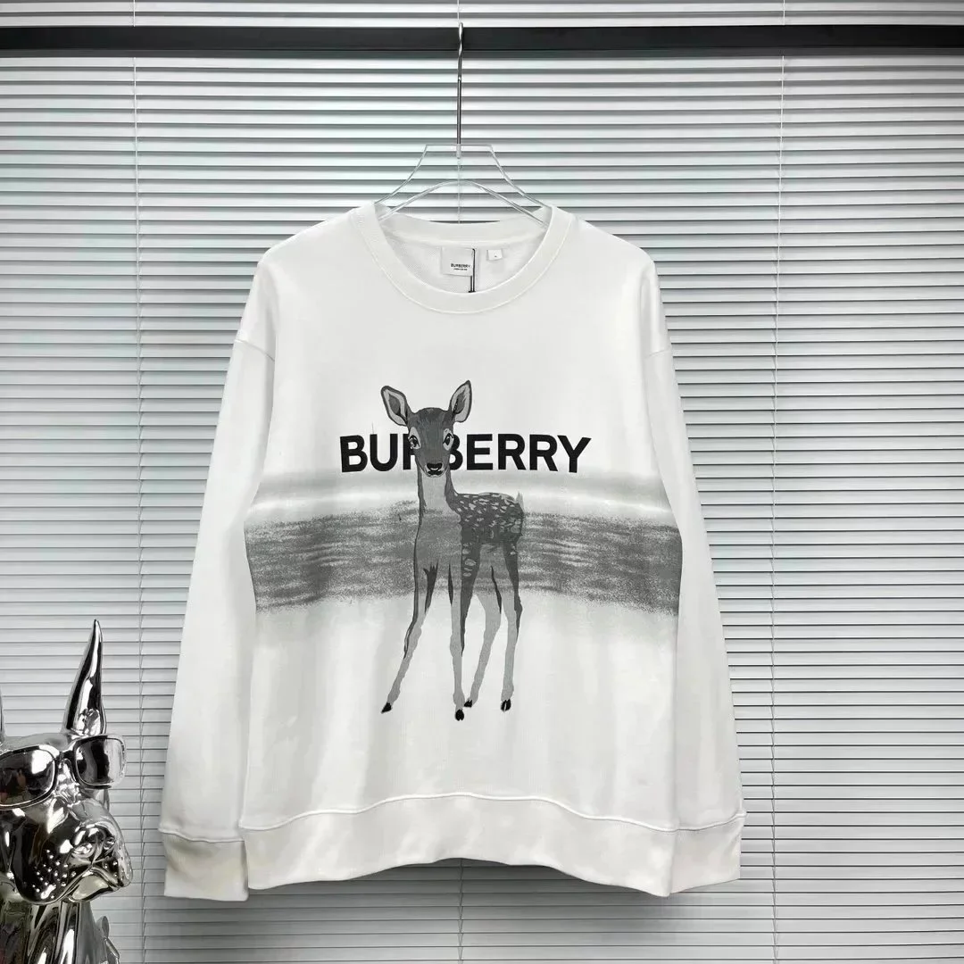 Burberry Burberry B-1 White Deer Print Sweatshirt White - 1