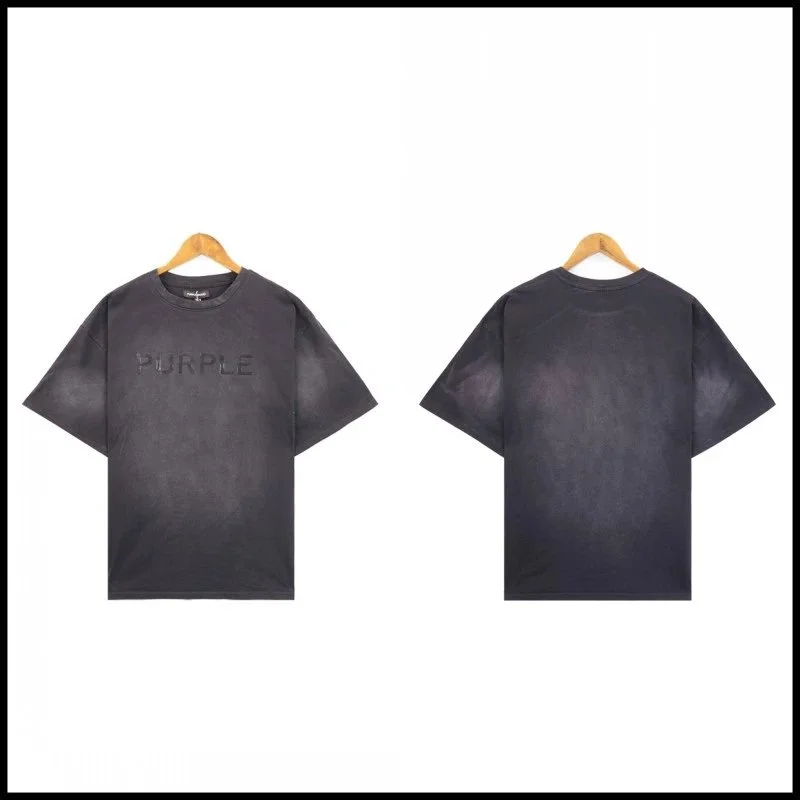 Purple Brand Purple Brand Washed Dark Grey T-Shirt Grey - 1