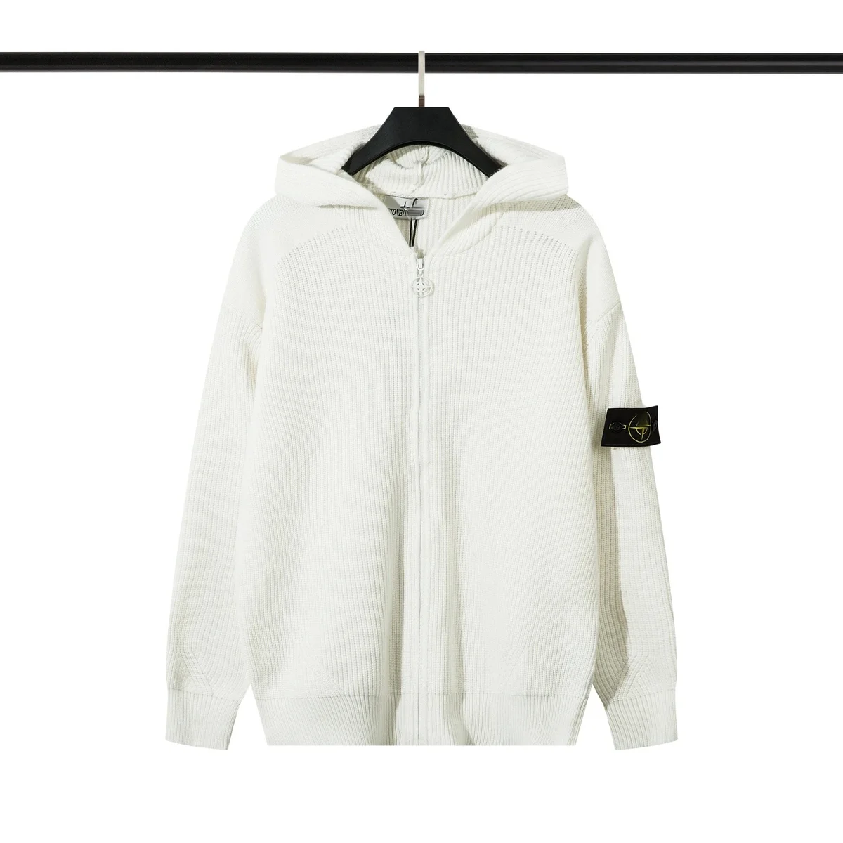 Stone Island Stone Island Zip-Up Hoodie 909 White White