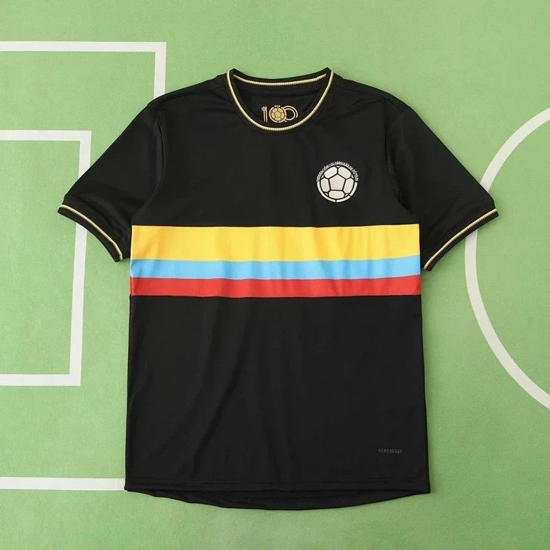 Adidas Adidas Classic Football Black Rainbow Stripe T-Shirt Black - 1