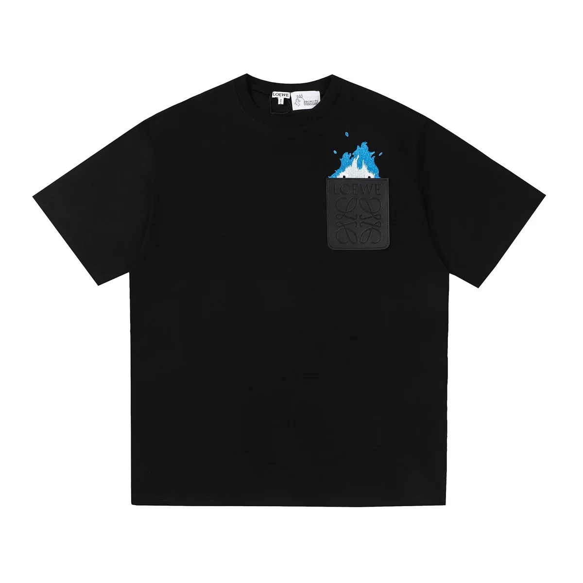 Loewe Loewe Mountain Print Pocket T-Shirt Black Black - 1