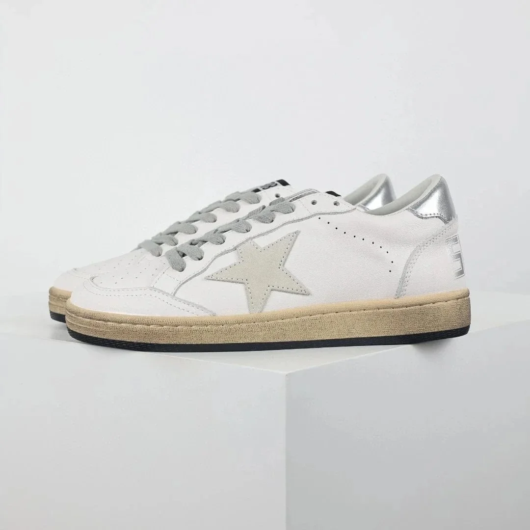 Golden Goose Golden Goose Super-Star White Silver Star Sneakers White - 1