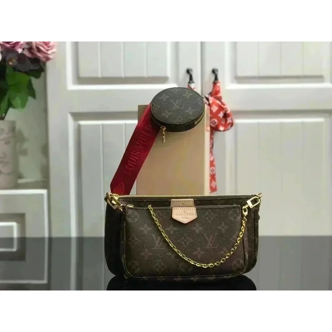 Louis Vuitton Louis Vuitton Multi Pochette Accessoires Brown Monogram Crossbody Bag Brown