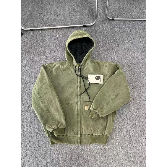 Carhartt Carhartt Detroit Olive Green Hooded Jacket Green