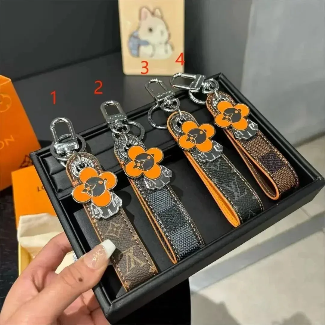 Louis Vuitton Louis Vuitton Flower Keychain Orange Monogram Brown