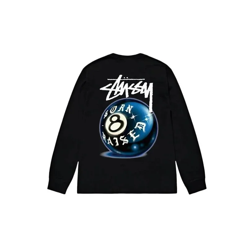 Stussy Stussy 8 Ball Black Long-Sleeve T-Shirt Black - 1