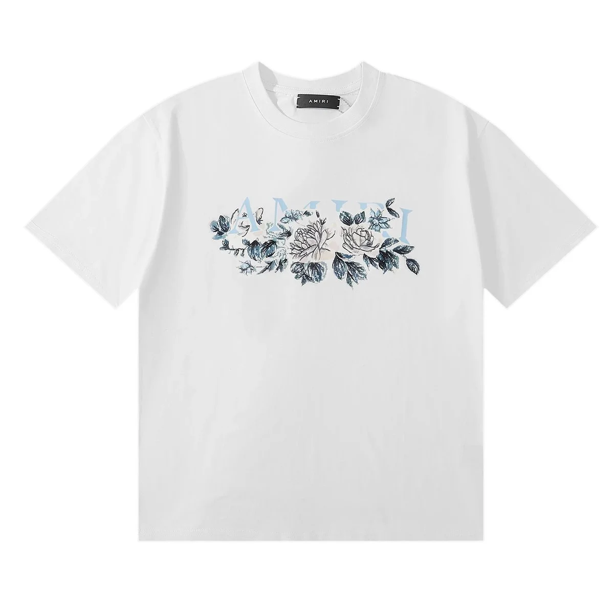 Amiri Amiri Floral Print T-Shirt White White - 1