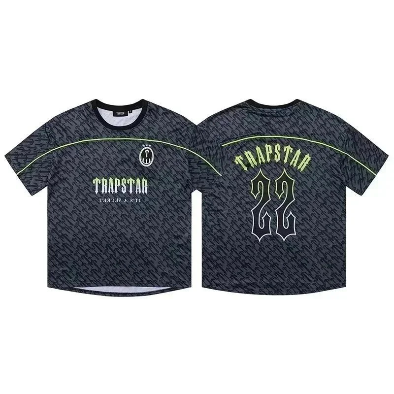 Trapstar Trapstar 22 Jersey T-Shirt Black/Neon Green Black - 1