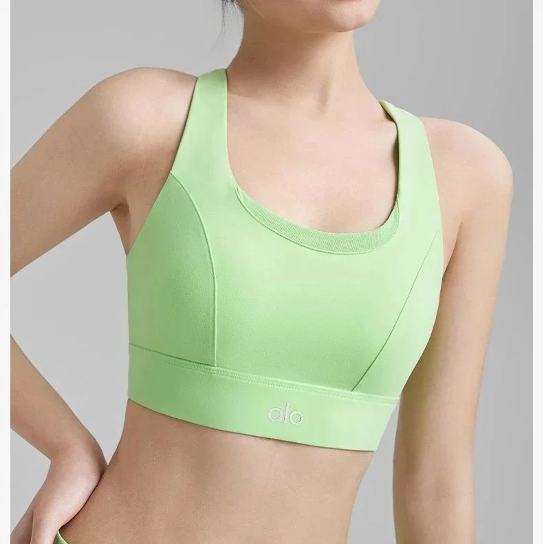 Other Green Alo Sports Bra - Women's Athletic Top Green - 1