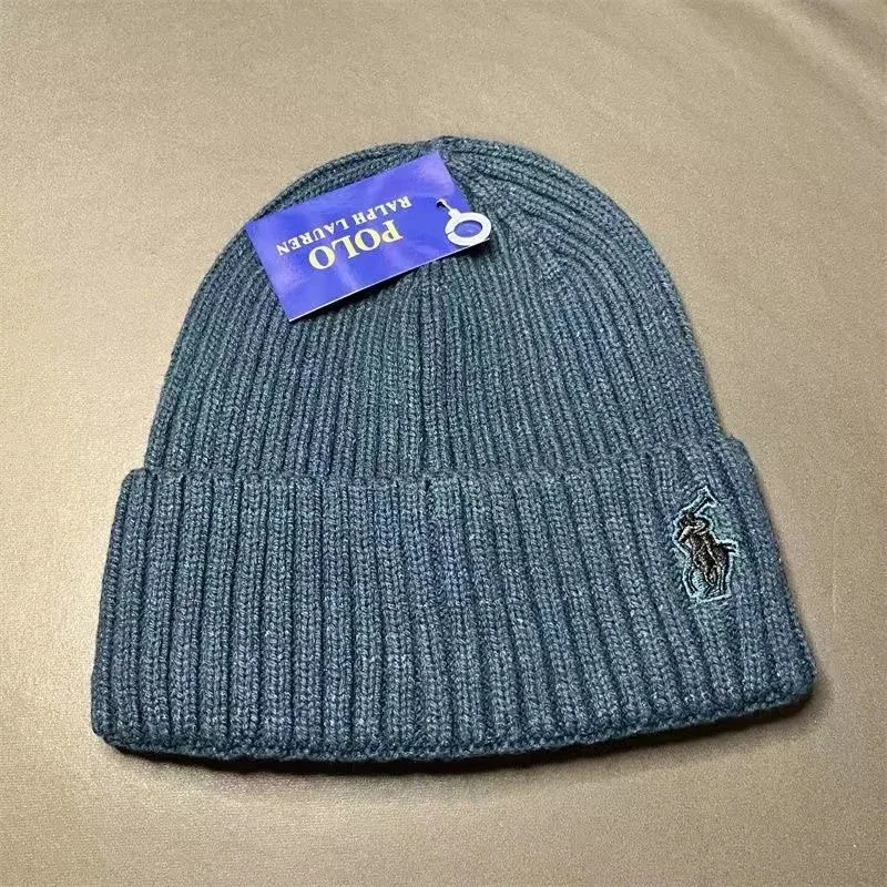 Polo Ralph Lauren Polo Ralph Lauren Pony Embroidered Beanie in Grey Grey - 1