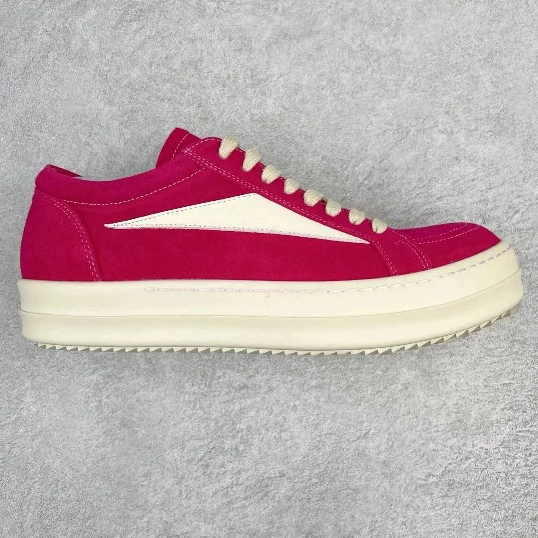 Yohji Yamamoto Y-3 Pink/White Suede Platform Sneakers Pink - 1