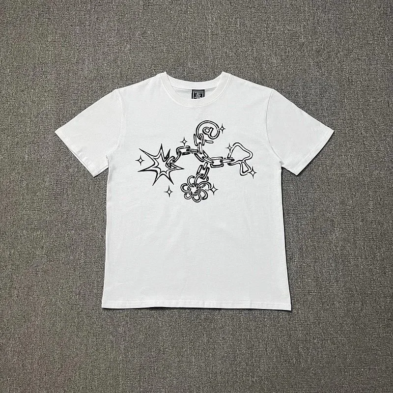 Other White/Black Graphic Chain T-Shirt White - 1