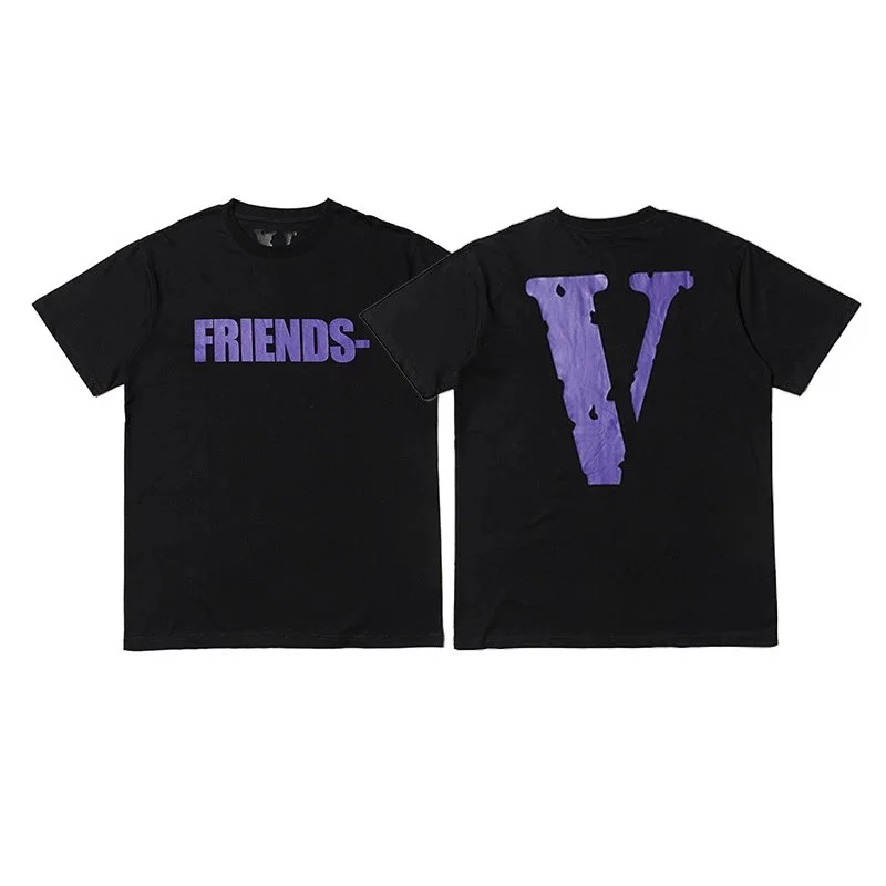 VLONE VLONE Friends V Black T-Shirt Black - 1