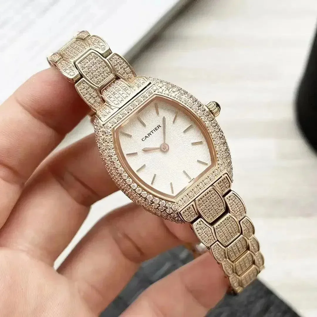 Cartier Cartier Soleil Blanc Diamond Watch Gold Women Gold - 1