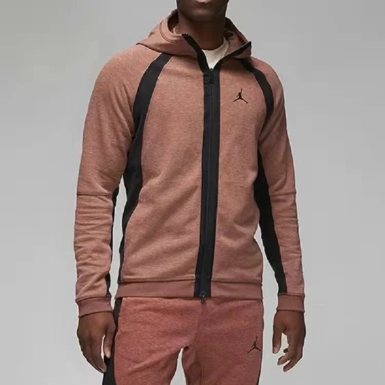 Nike Nike Air Jordan Tech Fleece Hoodie & Pants Set Dusty Rose Brown - 1