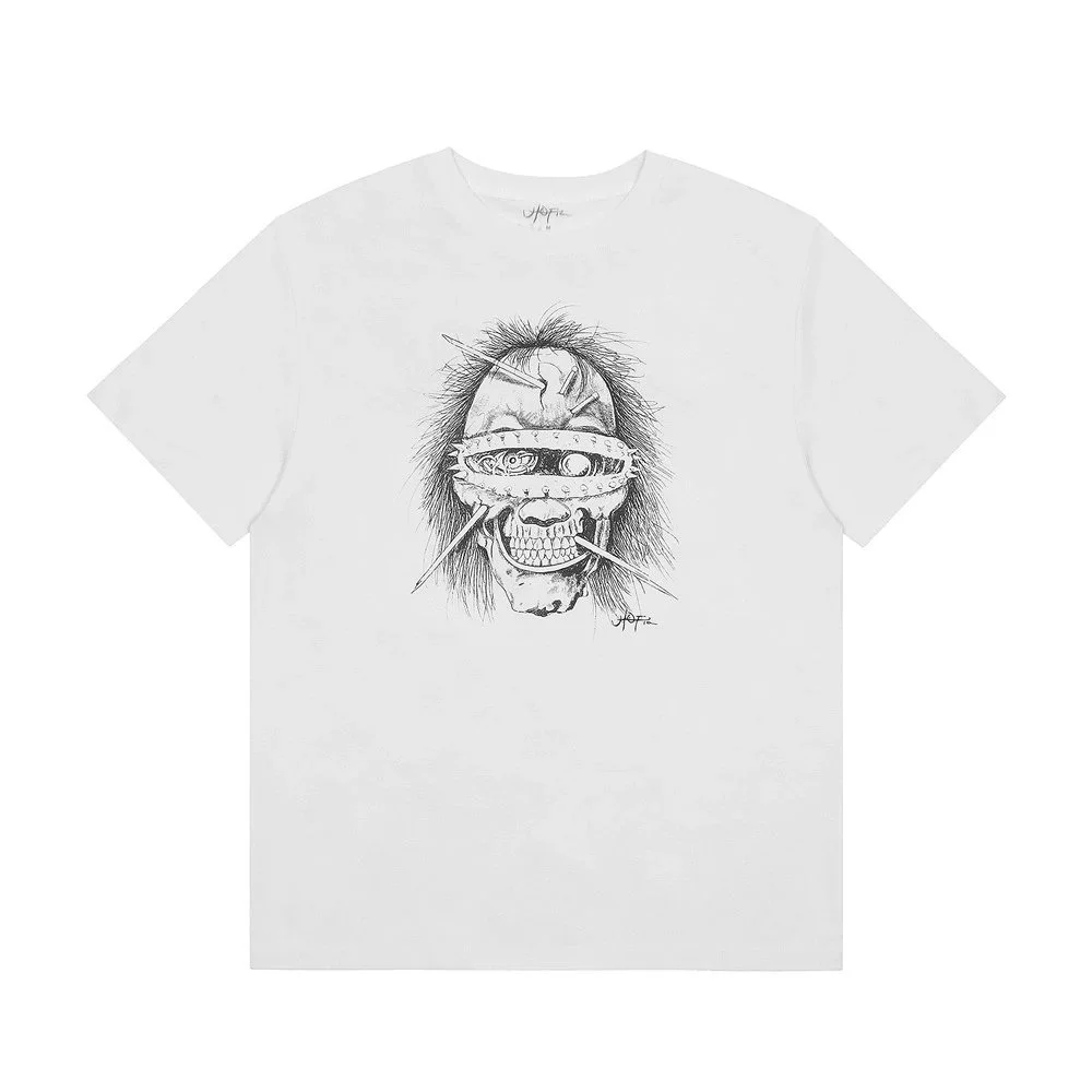 Other White Skull Print T-Shirt White - 1