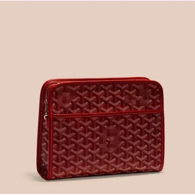 Goyard YARD Red Monogram Clutch Bag