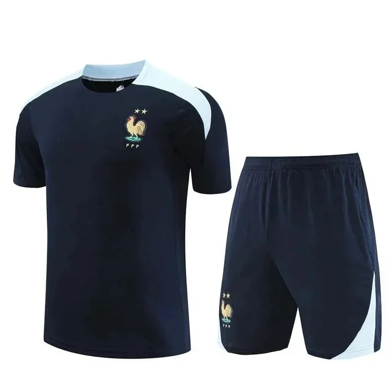 Other France Football Kit Navy Blue & White Shorts Set Navy - 1