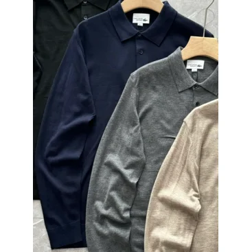 Other B-3 Navy Long-Sleeve Polo Shirt Navy - 1