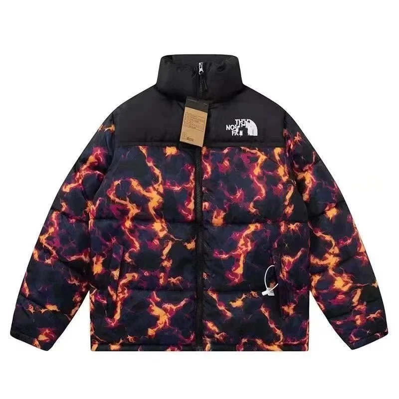 The North Face The North Face Nuptse Lava Print Parka Multicolor - 1