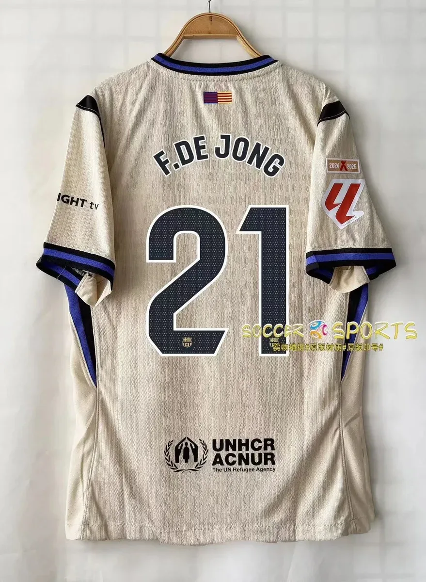 Nike Nike F. de Jong 21 Player Jersey - Barcelona Away 2024/25 Beige - 1