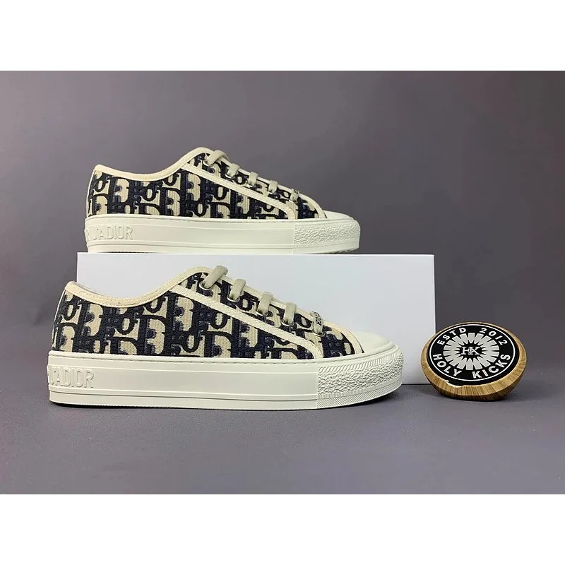 Dior Dior Lady Dior Oblique Print Sneakers White/Black White - 1