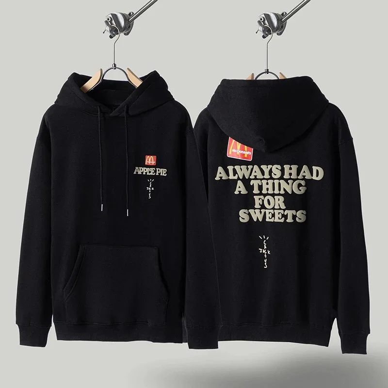 Travis Scott Travis Scott Cactus Jack Always Had a Thing for Sweets Black Hoodie Black