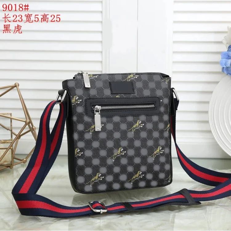 Other Unisex Tiger Print Crossbody Bag Black Black - 1