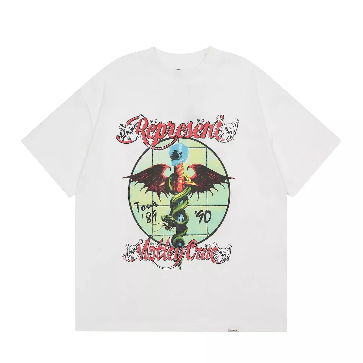 Represent Represent Motley Crue Tour '89/'90 White T-Shirts White