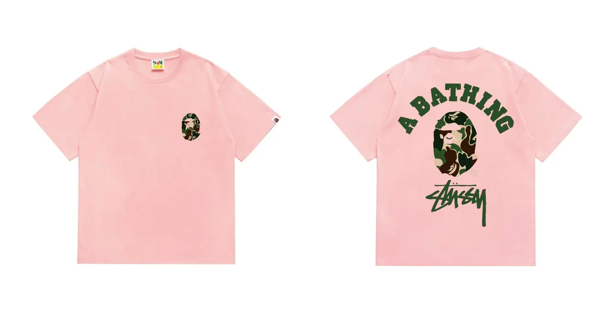 A Bathing Ape A Bathing Ape BAPE STA 212 Pink T-Shirt Pink - 1