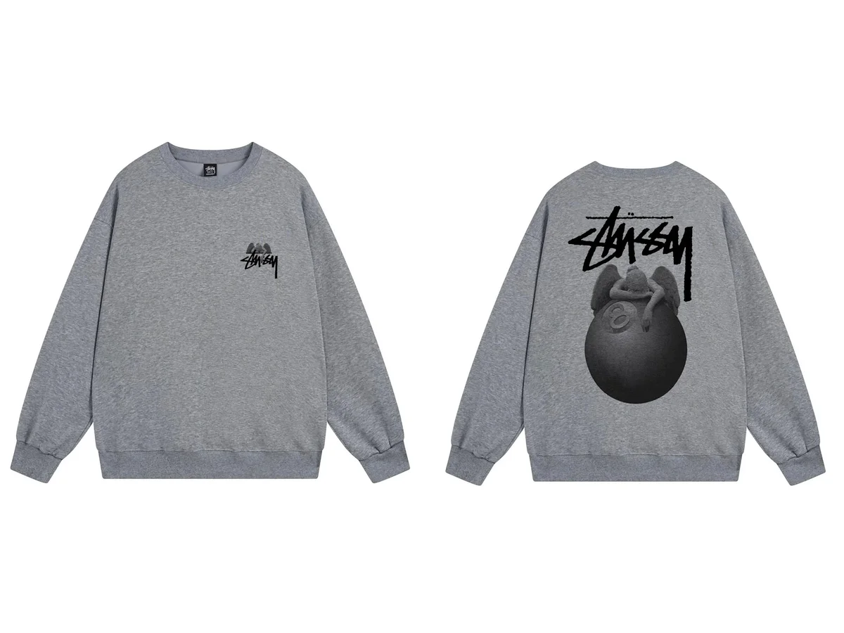 Stussy Stussy Stüssy Angel Ball Sweatshirt Grey Grey - 1