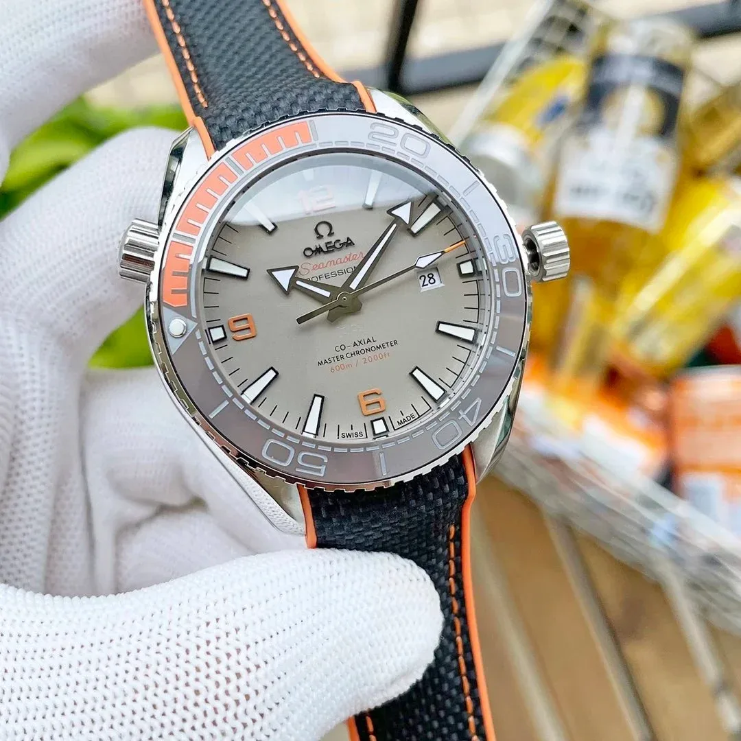 Omega Omega Seamaster Planet Ocean Grey/Orange Watch Grey - 1