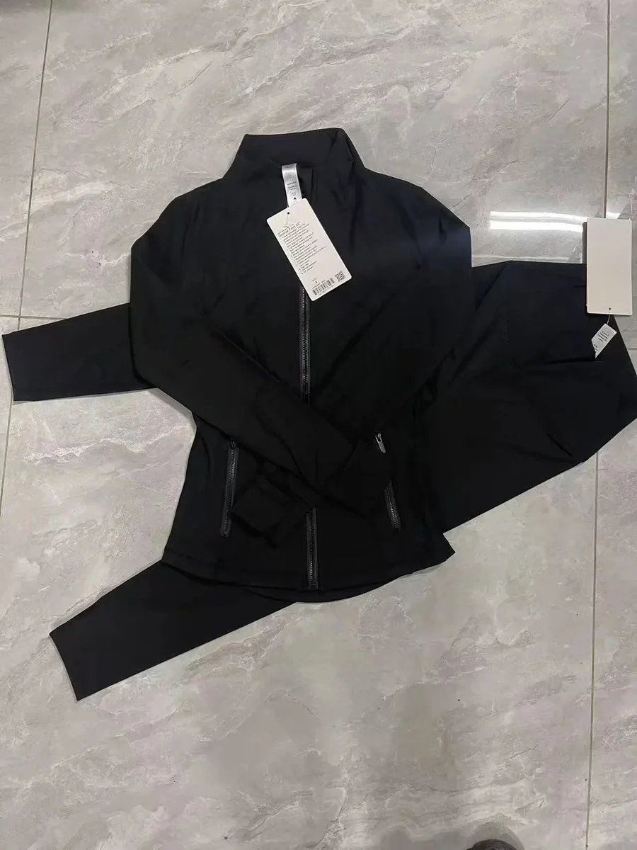 Lululemon Wunder Under Black Jacket & Pants Set — product reference